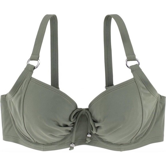 Dorina Bikini Top Women's 70D Fiji/eco Green Underwired Swimwear - Picture 1 of 4